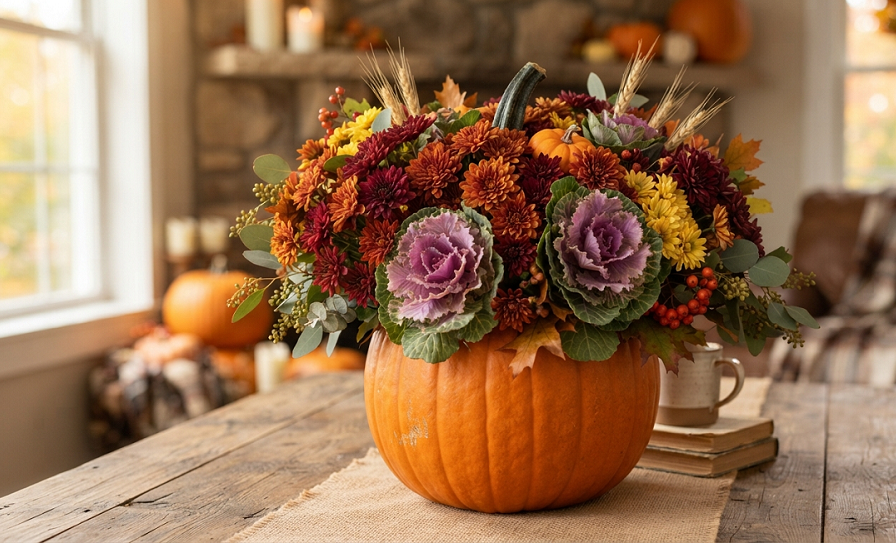 DIY Pumpkin Floral Arrangements That Actually Beat a Store-Bought Centerpiece