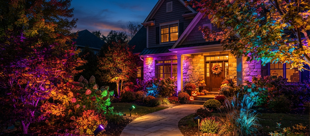Low-Maintenance Fall Landscape Lighting Ideas