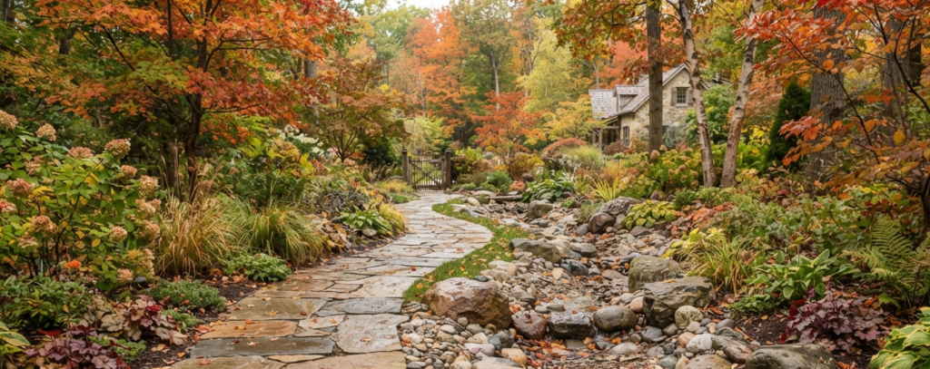 Natural Stone Path DIY Ideas That Actually Handle Fall Rain