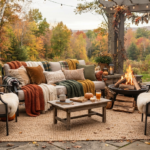 How to Create a Cozy Fall Outdoor Living Room on a Budget