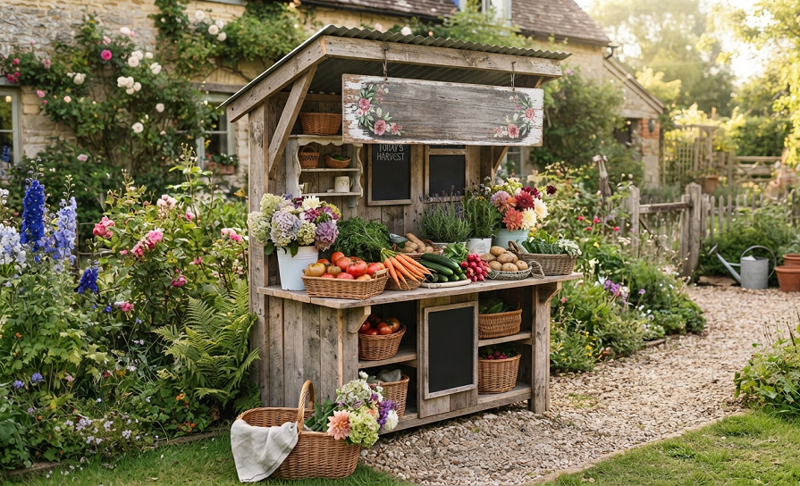 Farmstand Ideas That Add Cottagecore Charm to Your Backyard