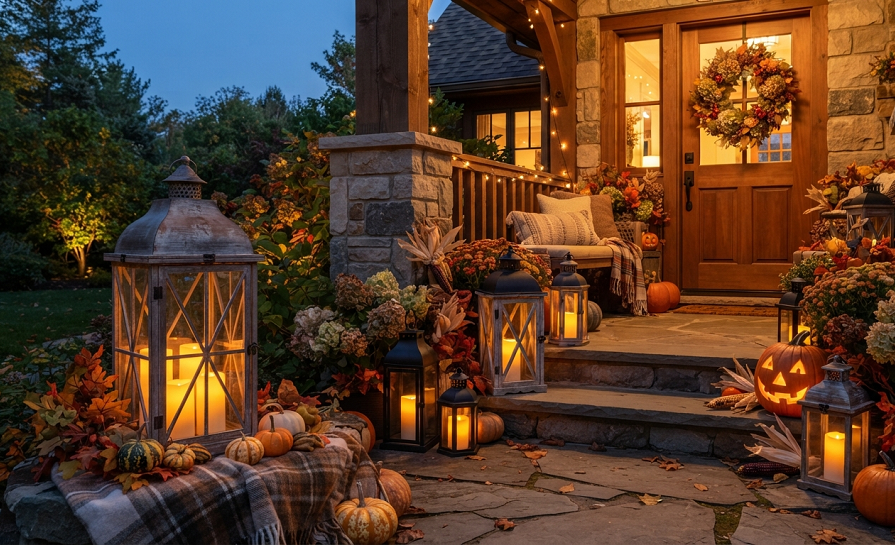 Low-Maintenance Fall Landscape Lighting Ideas