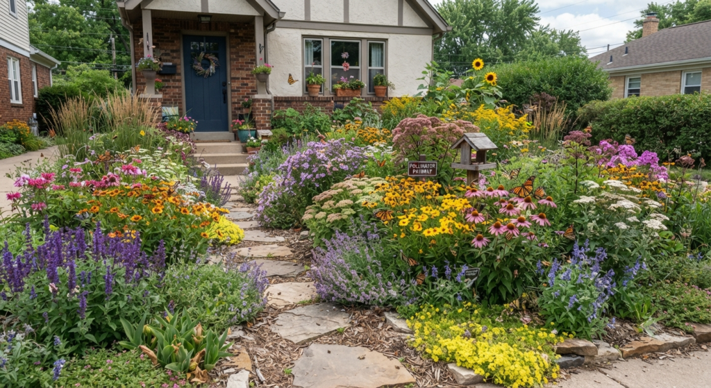Front Yard Pollinator Garden Ideas That Actually Work