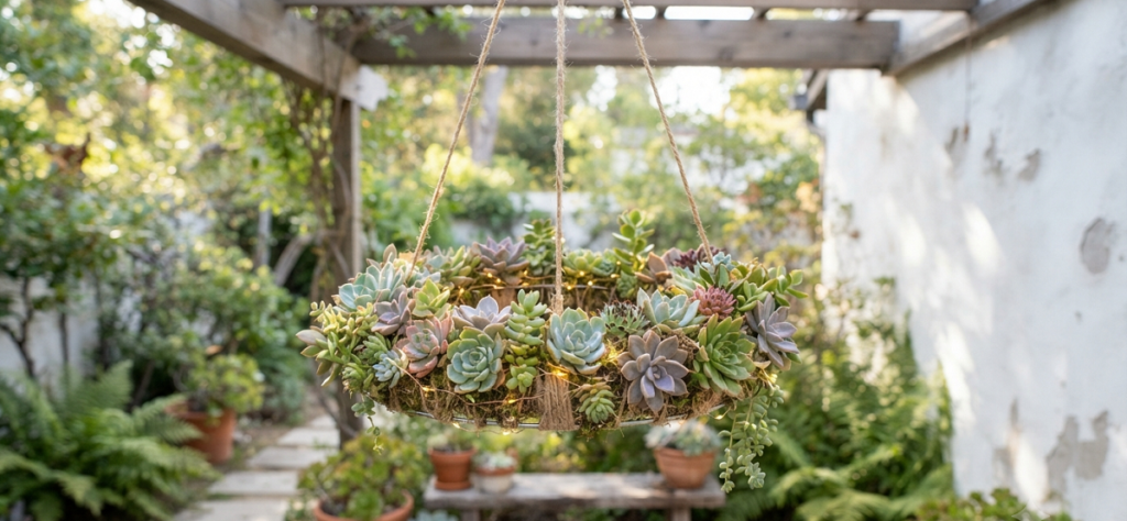 Succulent Chandelier Ideas That Will Instantly Transform Your Garden Space