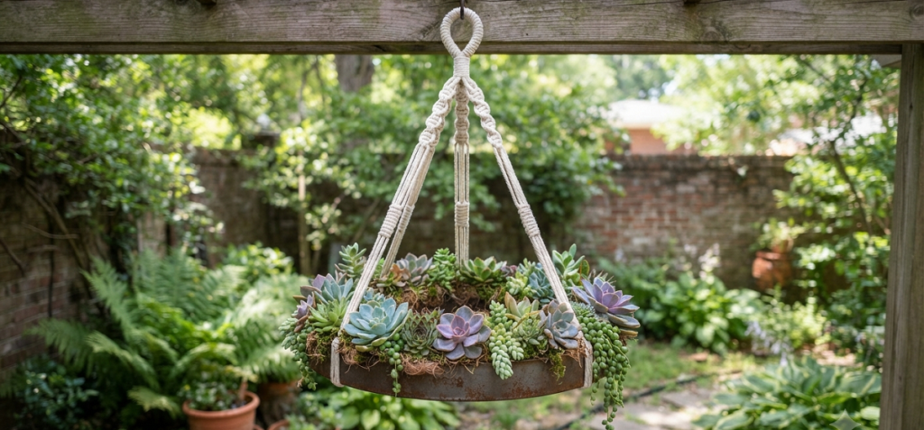 Succulent Chandelier Ideas That Will Instantly Transform Your Garden Space