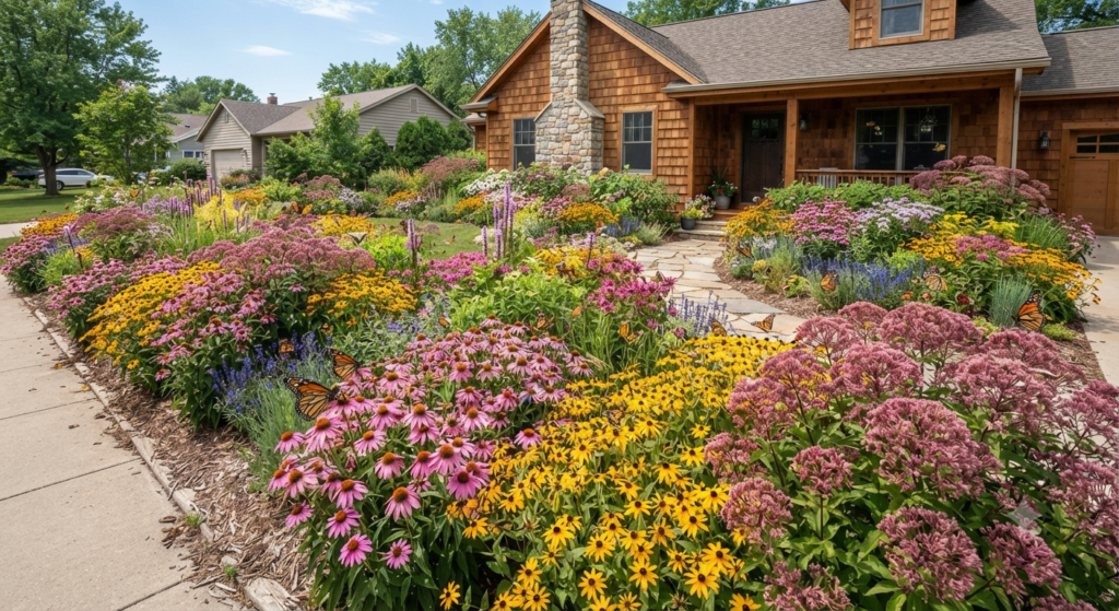 Front Yard Pollinator Garden Ideas That Actually Work