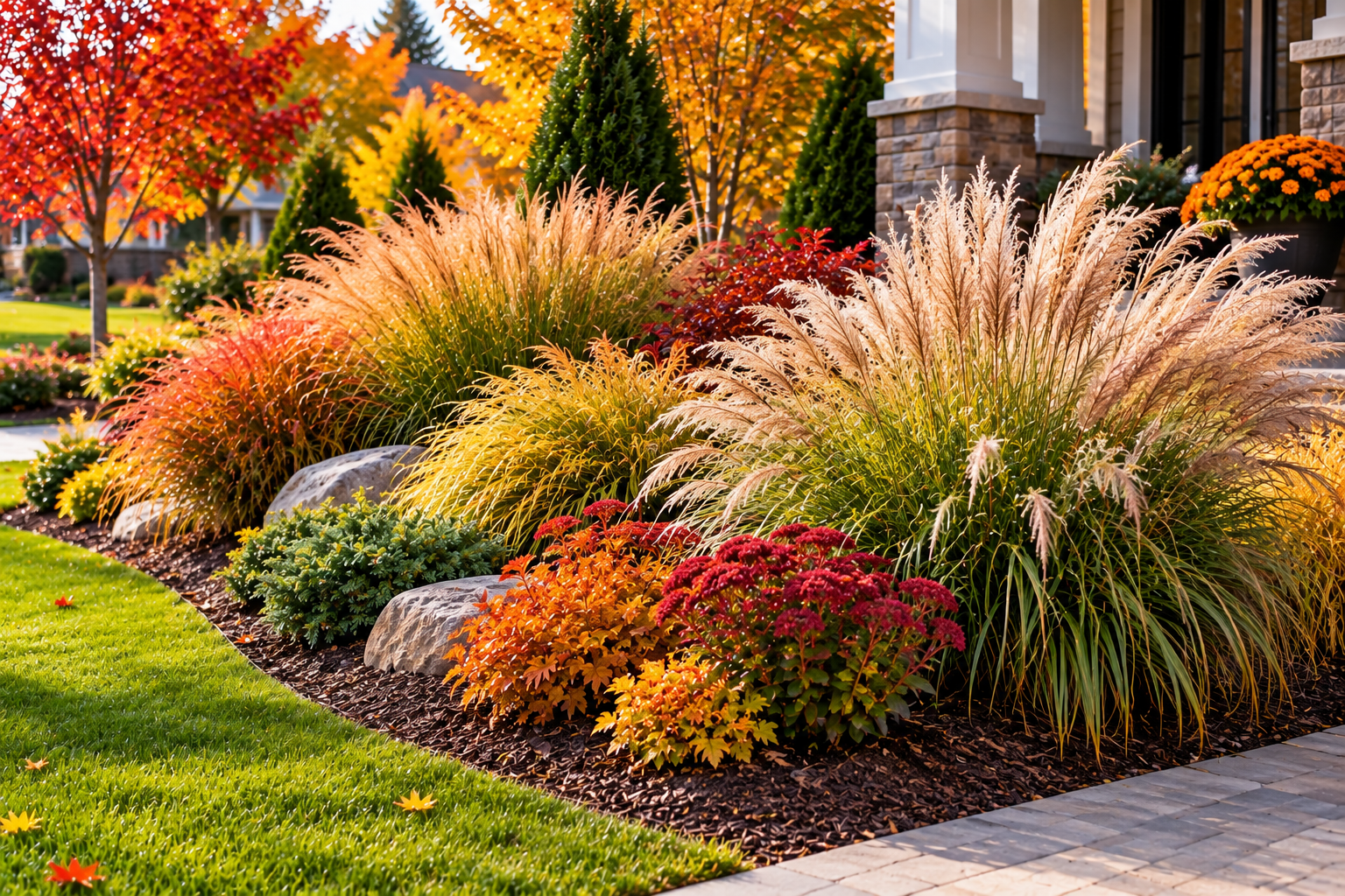 Fall Landscaping Ideas That Look Beautiful Even After the Flowers Fade