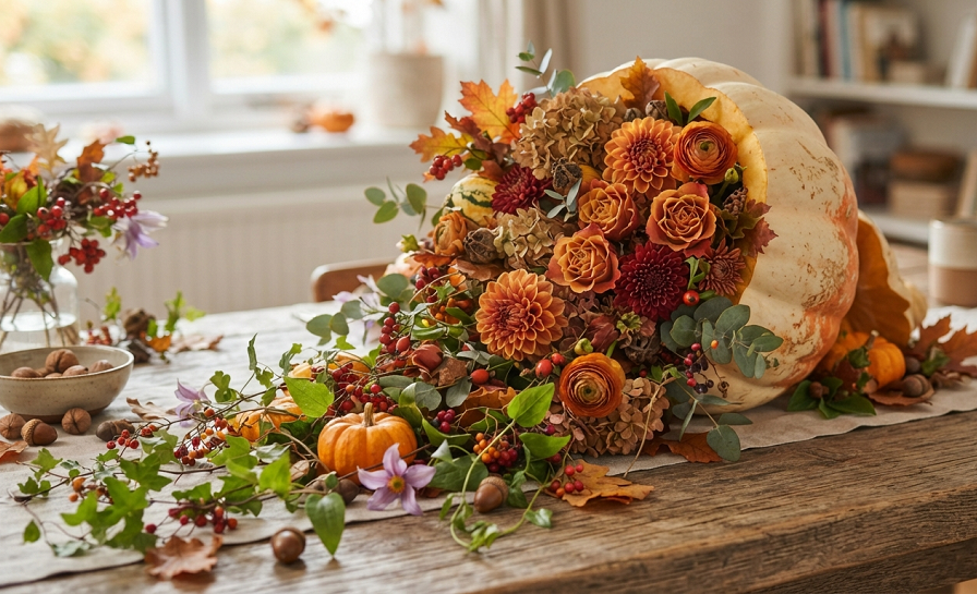 DIY Pumpkin Floral Arrangements That Actually Beat a Store-Bought Centerpiece