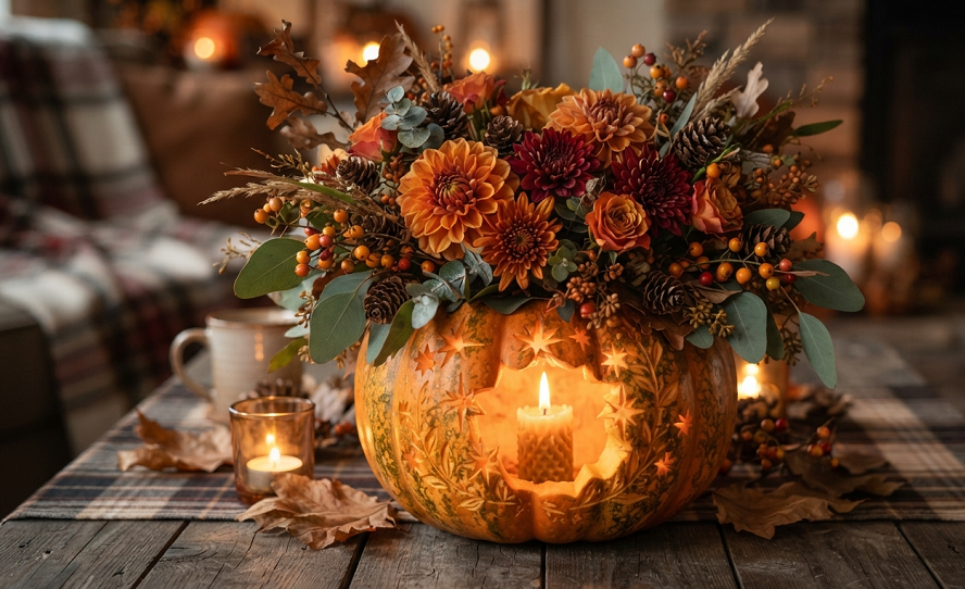 DIY Pumpkin Floral Arrangements That Actually Beat a Store-Bought Centerpiece