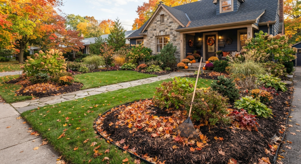 Low-Maintenance Front Yard Fall Landscaping Ideas
