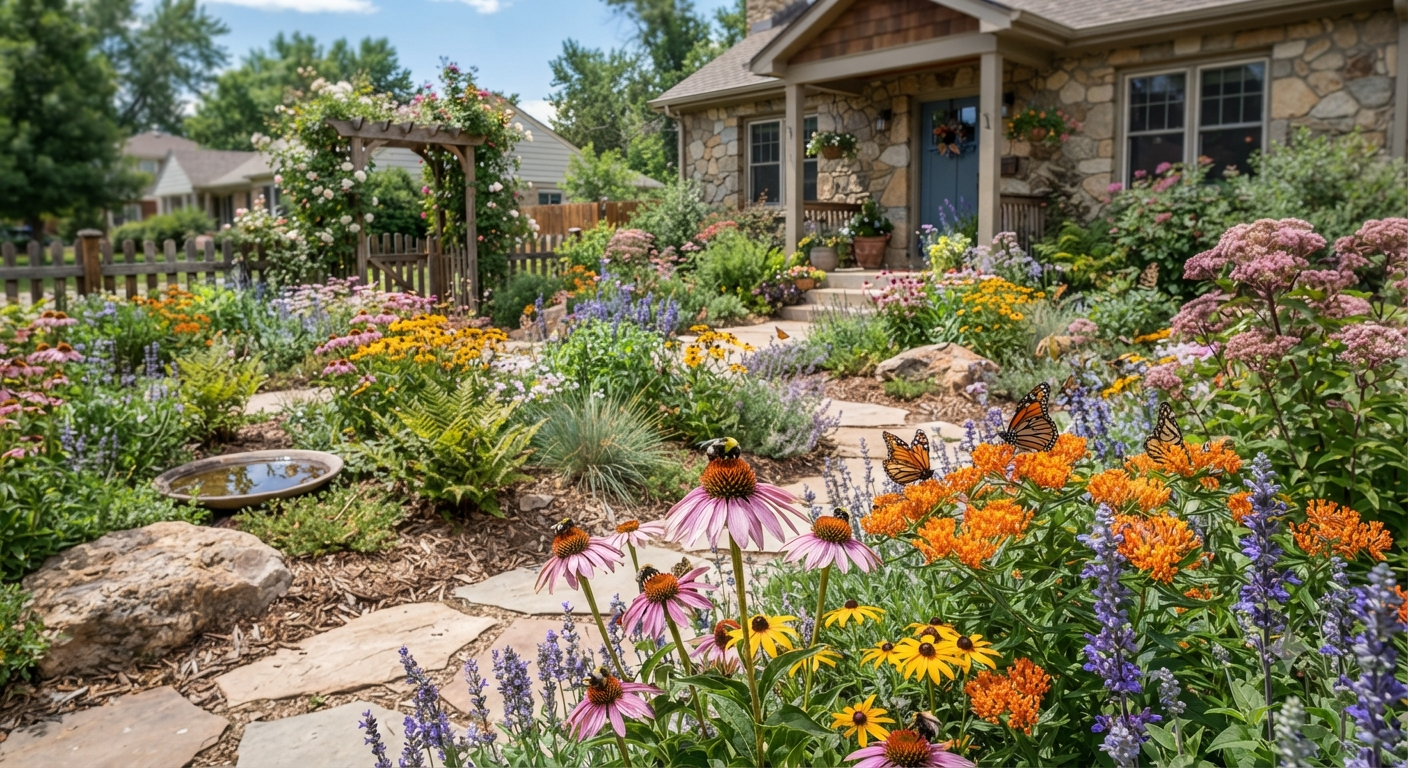 11 Front Yard Pollinator Garden Ideas That Actually Work