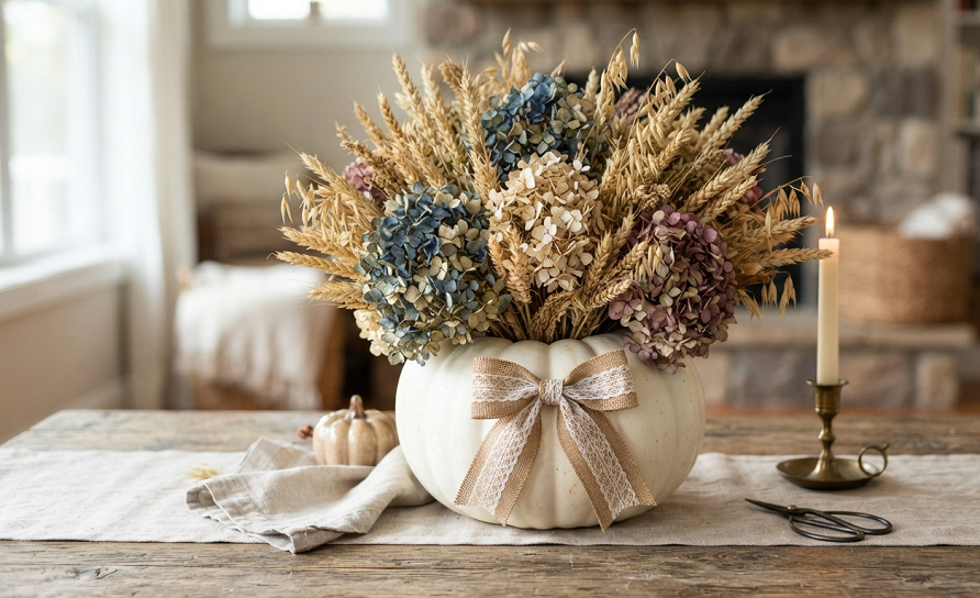 DIY Pumpkin Floral Arrangements That Actually Beat a Store-Bought Centerpiece