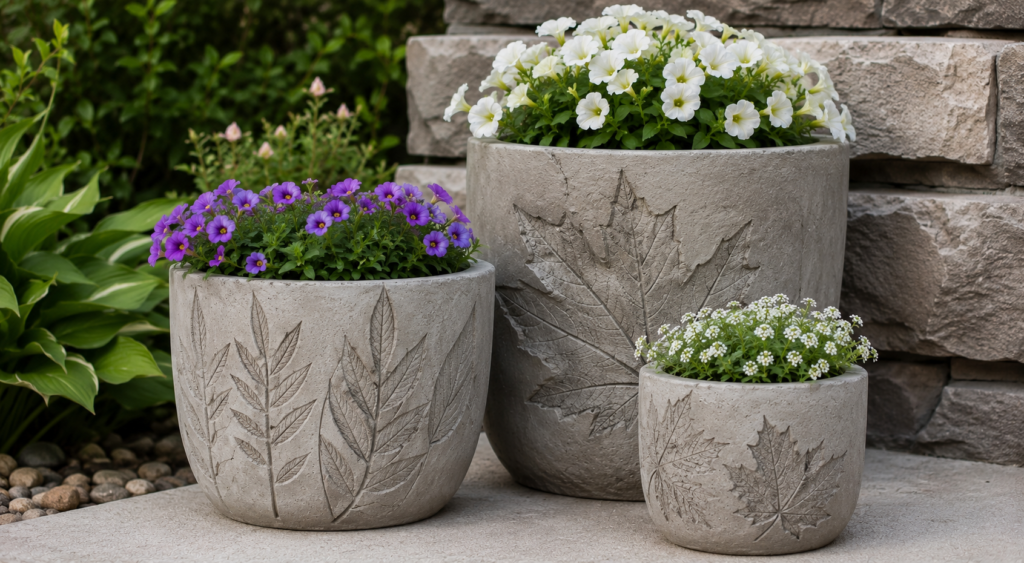 DIY Outdoor Cement Planters That Survive Anything