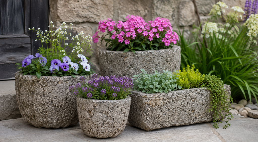DIY Outdoor Cement Planters That Survive Anything