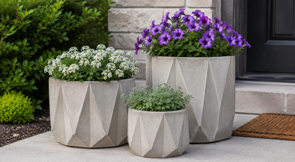 DIY Outdoor Cement Planters That Survive Anything
