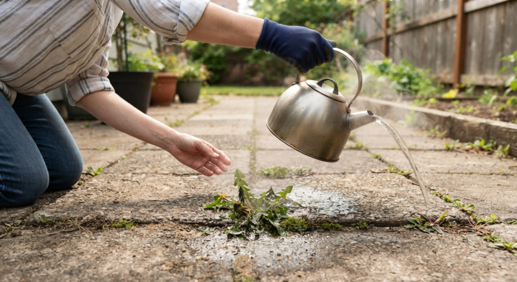 How to Kill Weeds Between Pavers Naturally (Without Ballooning Your Patio Budget)