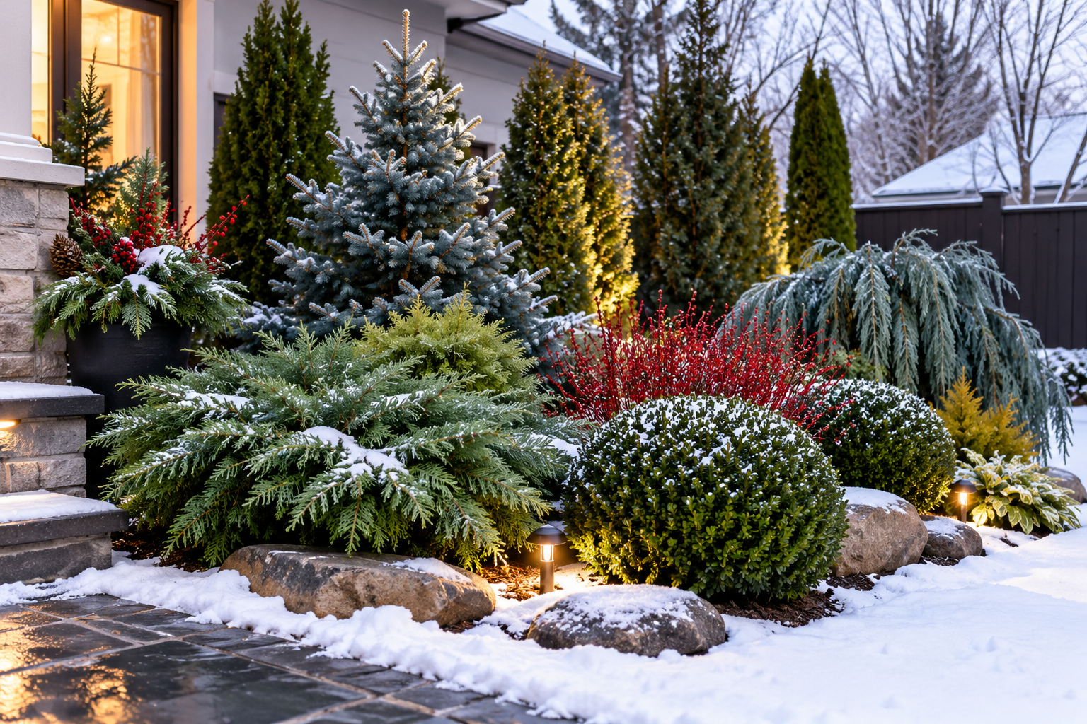 Beautiful Winter Landscape Ideas for a Yard That Doesn't Look Bare