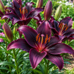 Purple Lilies That Add Drama to Summer Flower Beds