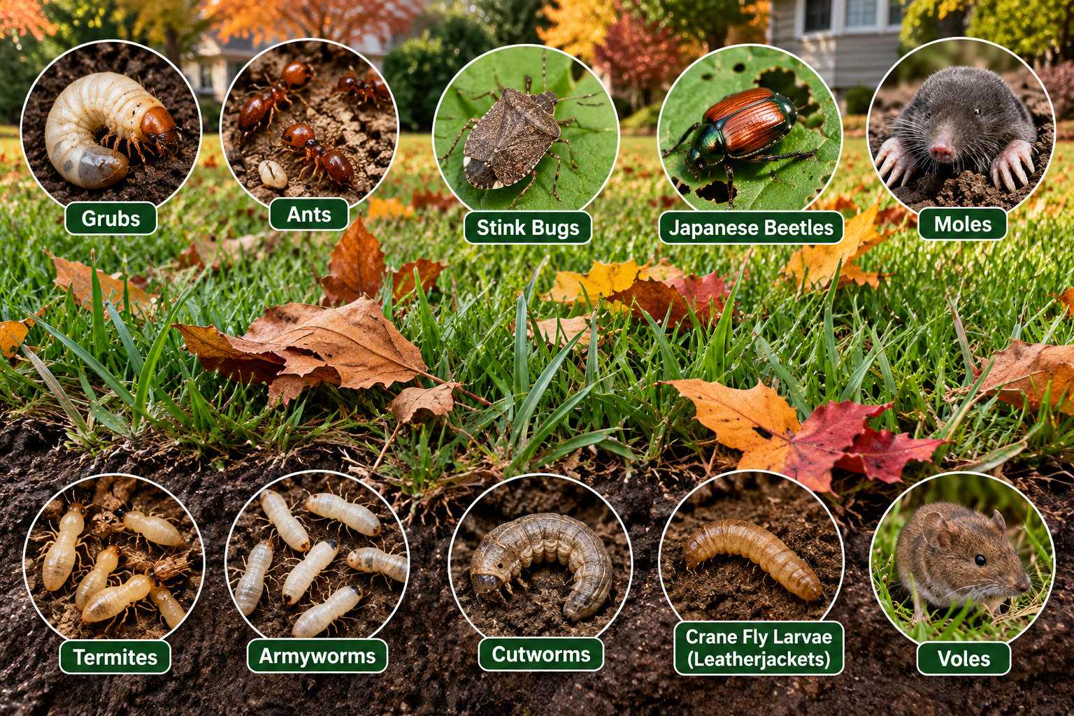 Fall Lawn Pests: 9 Natural Ways to Get Rid of Armyworms, Caterpillars & Sod-Destroying Bugs