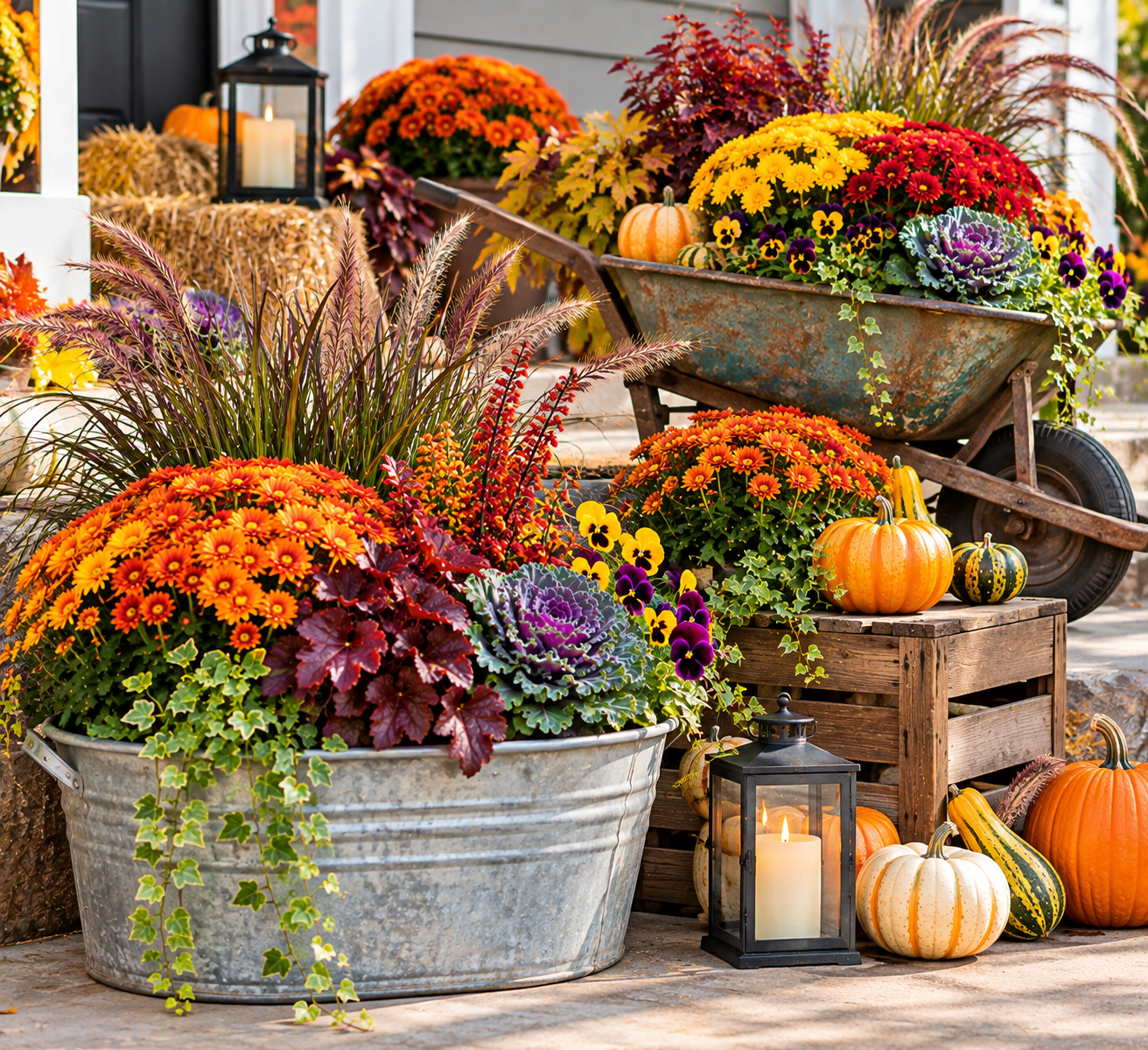Fall Container Garden Ideas for Porches, Patios & Small Spaces