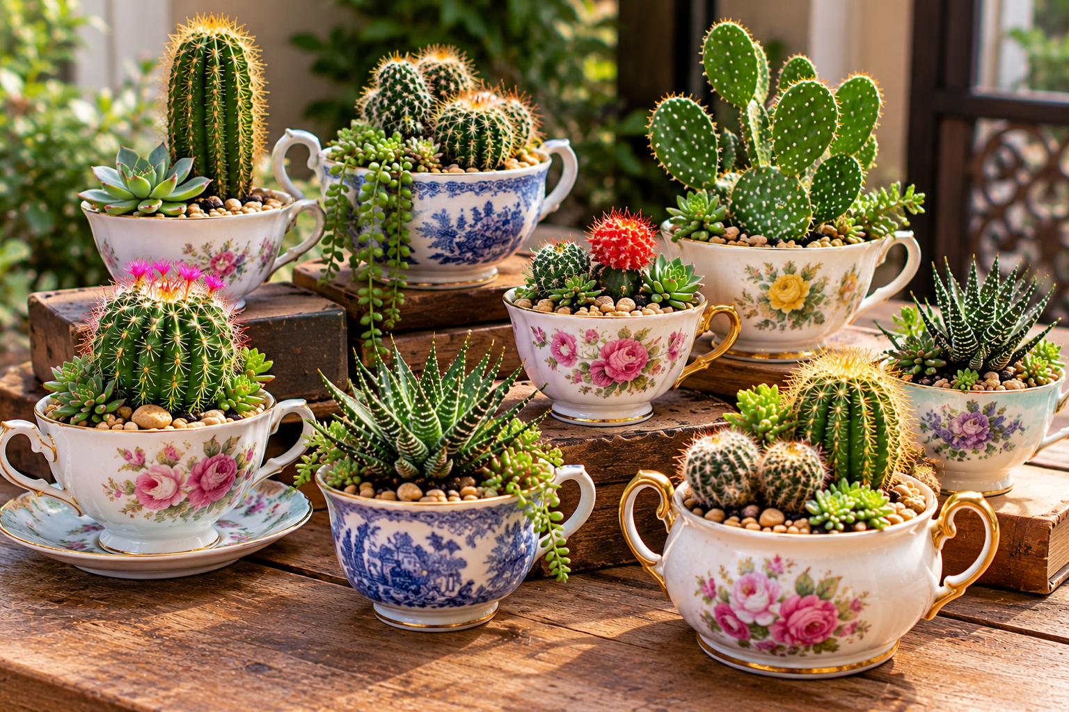 DIY Mini Cactus Garden Ideas for Pots, Bowls, and Containers