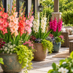 Cute Landscaping Ideas with Gladiolus Flowers