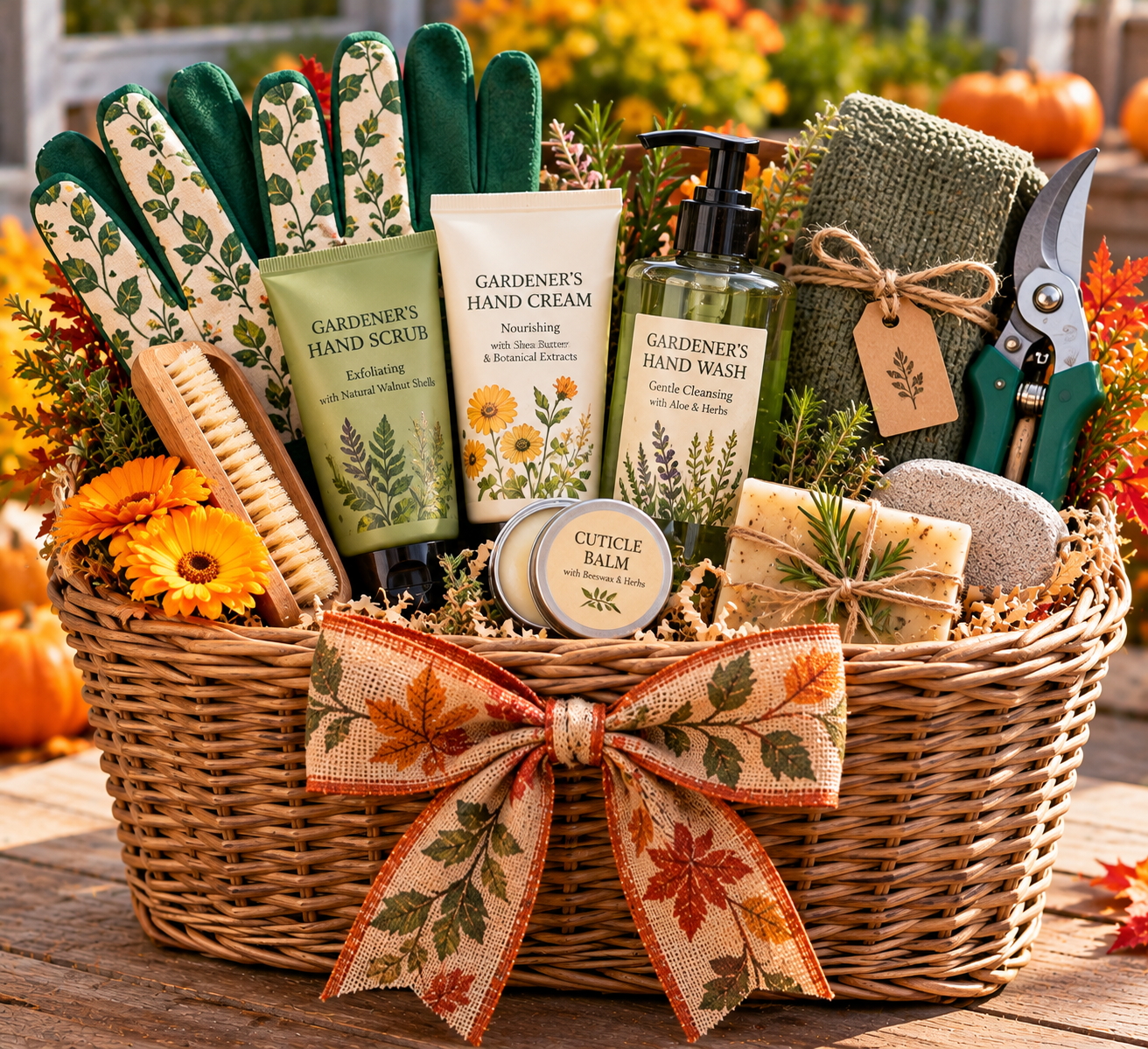 Fall Gift Basket Ideas for People Who Love Gardening
