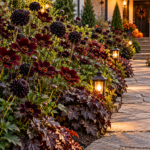 Halloween Garden Décor Ideas Using Flowers, Pumpkins, and Moody Plants