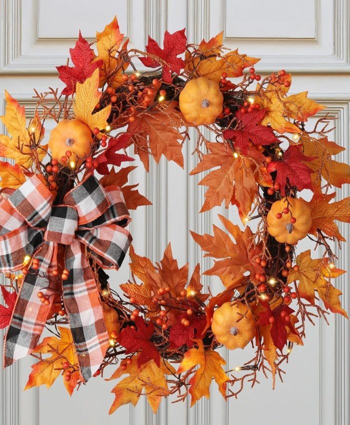 DIY Wire Pumpkin Wreath Ideas