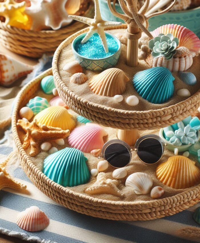 Summer Tiered Tray Décor Ideas
