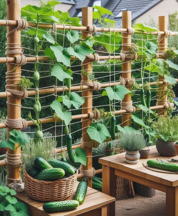 DIY Cucumber Trellis Ideas