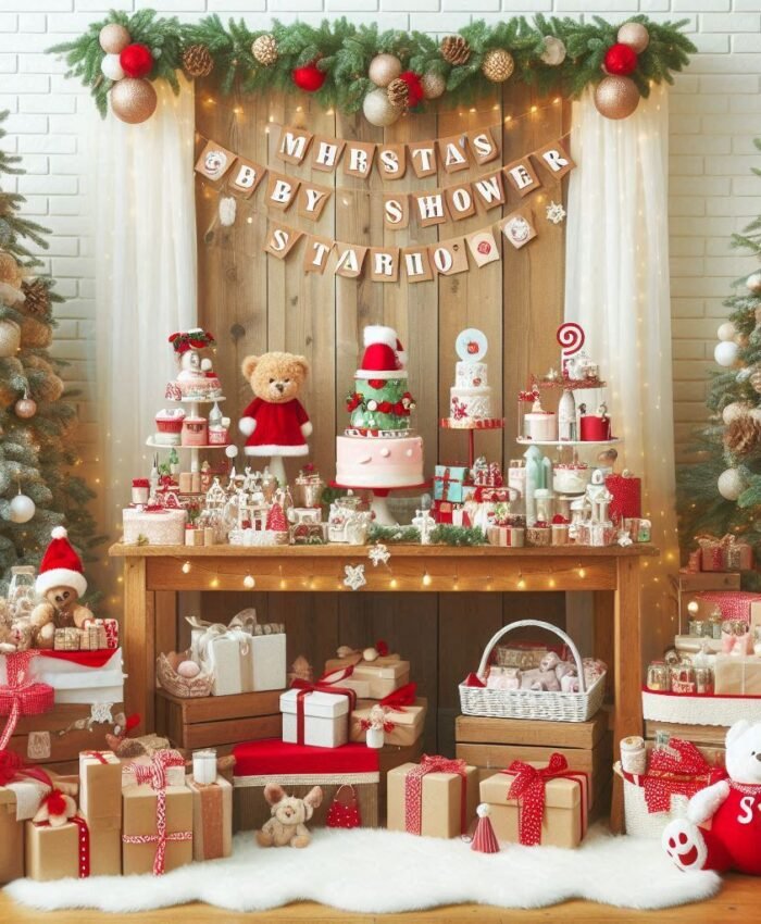 Christmas Baby Shower Décor Ideas