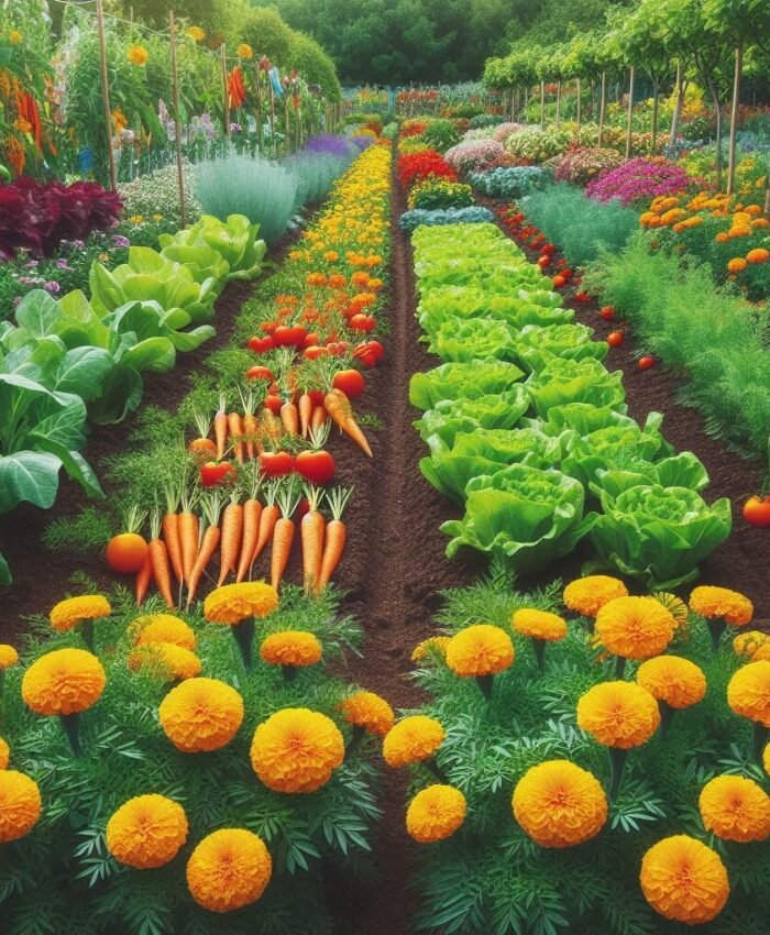 Strategic Spots to Plant Marigolds in Your Thriving Vegetable Garden