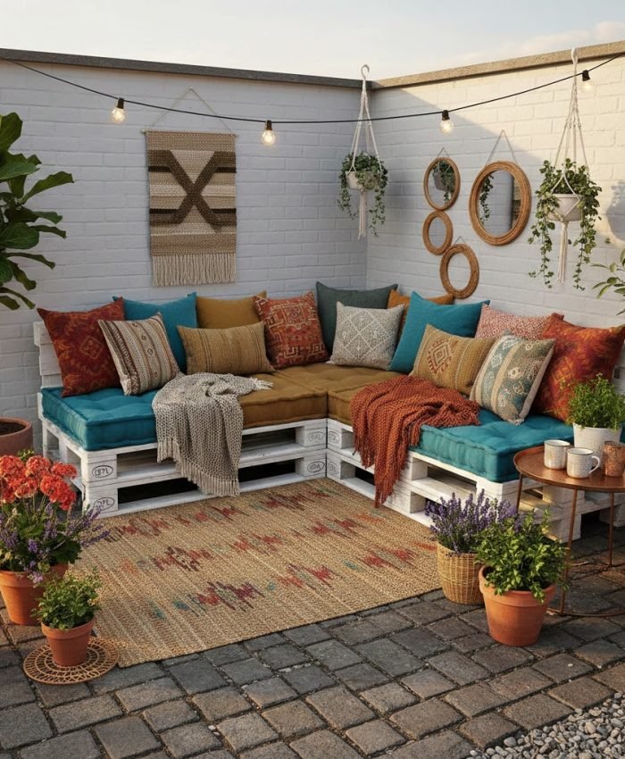 12 Boho Patio DIY Ideas for Small Yards