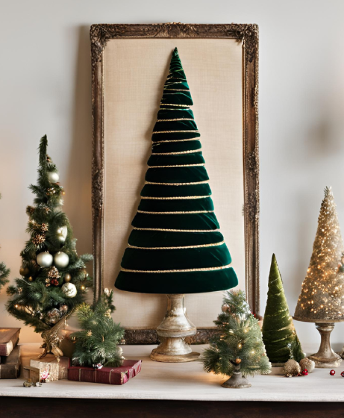 DIY Velvet Christmas Tree Ideas