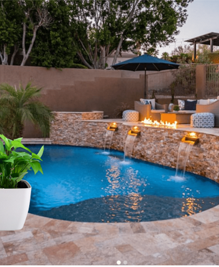 Planters Around the Pool