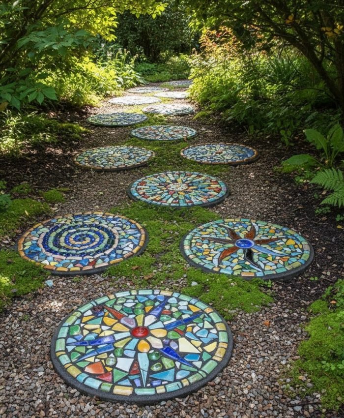 How to Build Stunning DIY Mosaic Stepping Stones